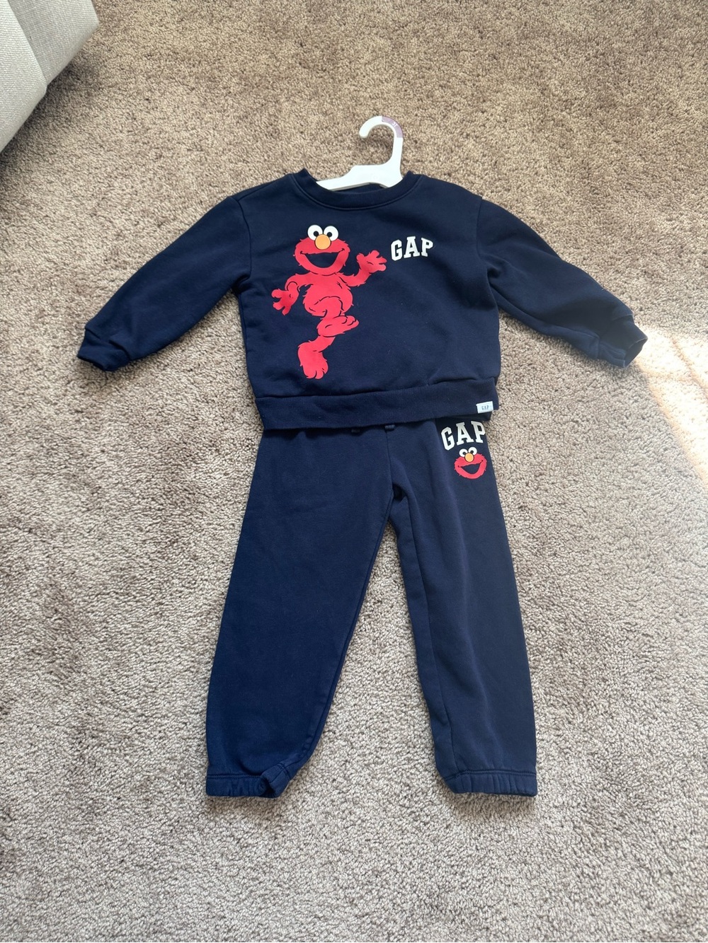 GAP Navy Kids Elmo Sweatshirt and Joggers Set
